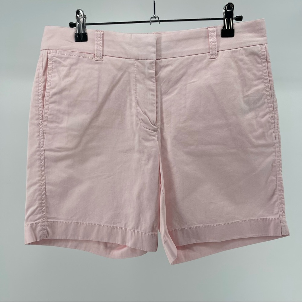 J. Crew Chino Shorts in Pale Pink, Cotton Blend, Women's 4